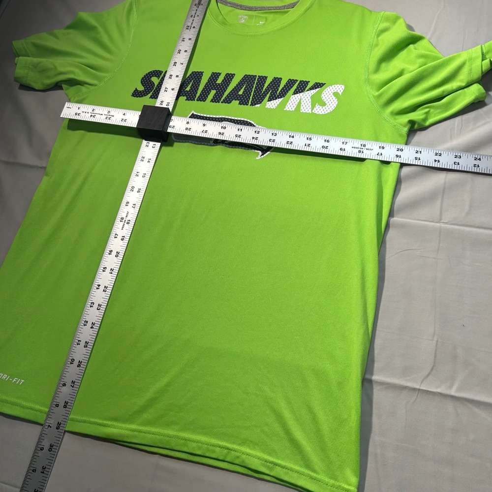Nike T-Shirt NFL Training Seattle Seahawks Mens Medium Green Dri-FIT Sportswear - Picture 5 of 5